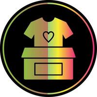 Clothes Donation Glyph Due Color Icon vector