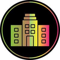 Office Glyph Due Color Icon vector
