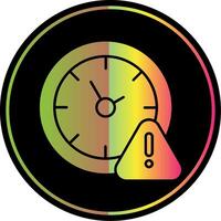 Timeline Glyph Due Color Icon vector