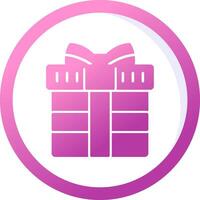 icono de vector de caja de regalo