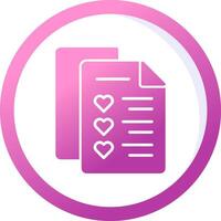 Wishlist Vector Icon