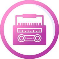 Radio Cassette Vector Icon