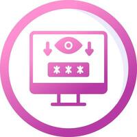 Computer Spyware Vector Icon