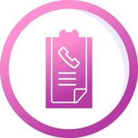 Call list History Vector Icon