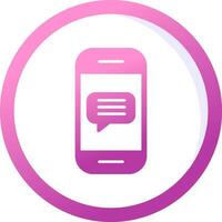 Phone Message Vector Icon