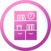 Bookshelf Vector Icon