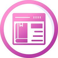 Online Book purchase Vector Icon