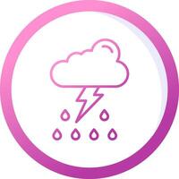 Thunder storm Vector Icon