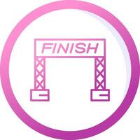 Finish Line Vector Icon