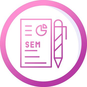 icono de vector de análisis de datos