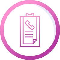 Call list History Vector Icon