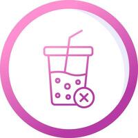 No Soft Drink Vector Icon