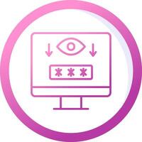 Computer Spyware Vector Icon