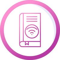 Wifi libro vector icono