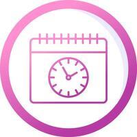 icono de vector de horario