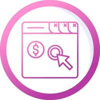 Pay Per Click Vector Icon