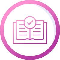 icono de vector de libro abierto