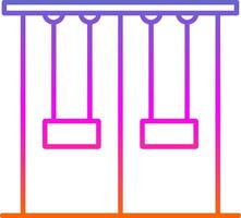 Swing Line Gradient Icon vector