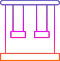 Trapeze Line Gradient Icon vector