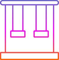 Trapeze Line Gradient Icon vector