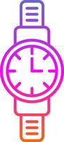 Wristwatch Line Gradient Icon vector