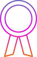 Achievement Line Gradient Icon vector