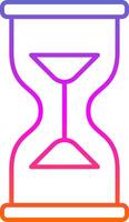 Hourglass Line Gradient Icon vector