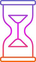 Hourglass Line Gradient Icon vector