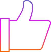 Feedback Line Gradient Icon vector