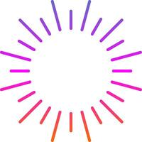Fireworks Line Gradient Icon vector