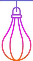Speed Bag Line Gradient Icon vector