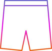 Shorts Line Gradient Icon vector