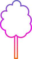 Cotton Candy Line Gradient Icon vector