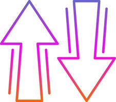 Sign Line Gradient Icon vector