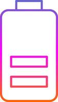 Battery Line Gradient Icon vector