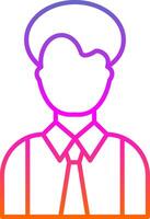 Person Line Gradient Icon vector