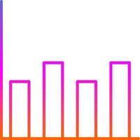 Diagram Line Gradient Icon vector