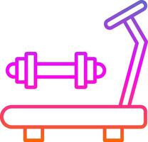 Gym Line Gradient Icon vector