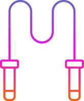 Skipping Rope Line Gradient Icon vector