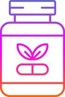 Supplements Line Gradient Icon vector