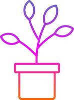 Plant Line Gradient Icon vector