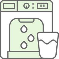 Dispenser Green Light Fillay Icon vector