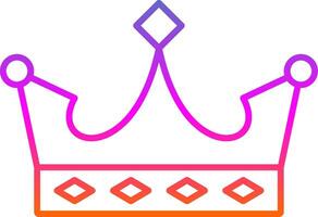 King Line Gradient Icon vector