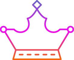 Monarchy Line Gradient Icon vector