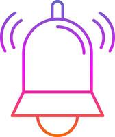 Bell Line Gradient Icon vector