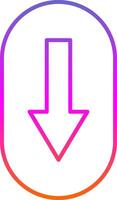 Scroll Down Line Gradient Icon vector