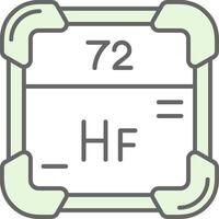 Hafnium Green Light Fillay Icon vector