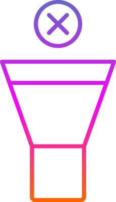 Mute Line Gradient Icon