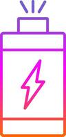 Power Line Gradient Icon vector