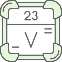 Vanadium Green Light Fillay Icon vector